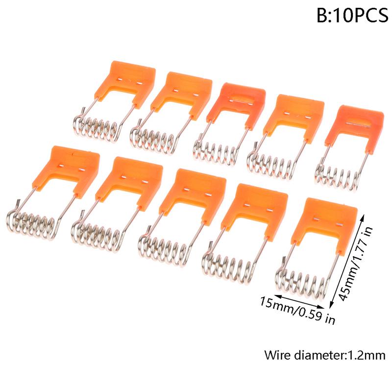 10Pcs Steel Springs Metal Clamps For Led Downlight Panel Light Ceiling Light Spring Circlip With Rubber Sleeve Lighting
