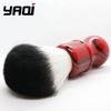 YAQi Evil Zebra 26mm Synthetic Hair Shaving Brush for Men Black And Red Handle Men's Grooming Essential