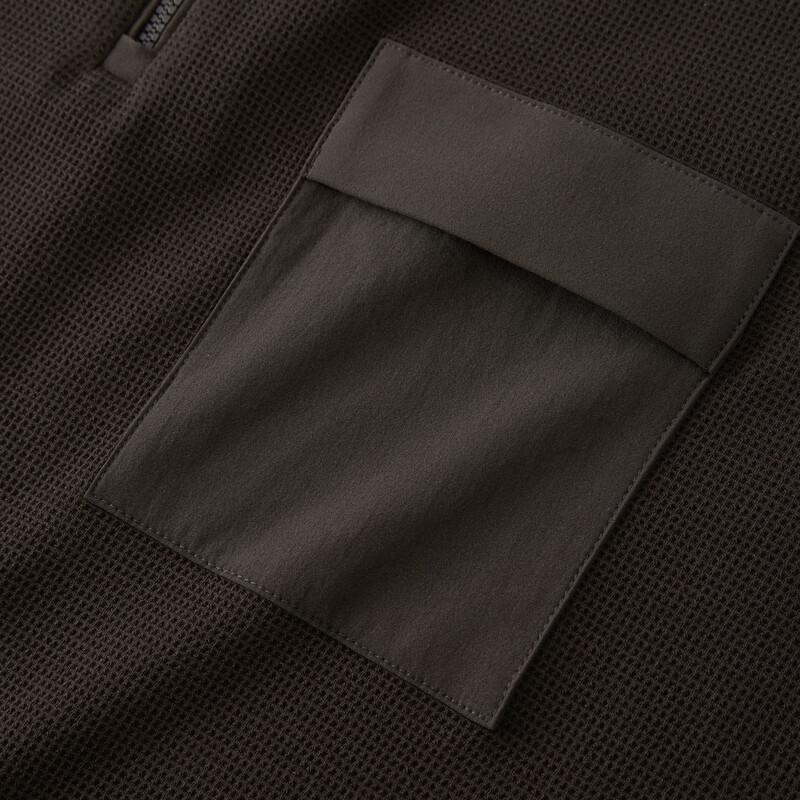 FIRS Men's Fall Wool Blend Waffle Knit Pullover Sweatshirt