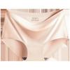 Plus Size Mid-Waist Ice Silk Triangle Briefs for Women