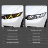 12-15 Gen 9 Civic Headlight Assembly with Lamborghini Style LED DRLs & Flowing Turn Signals