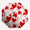 1pc Heart Circle Automatic Opening/Closing Umbrella with Operation & Windproof Canopy yy260311043