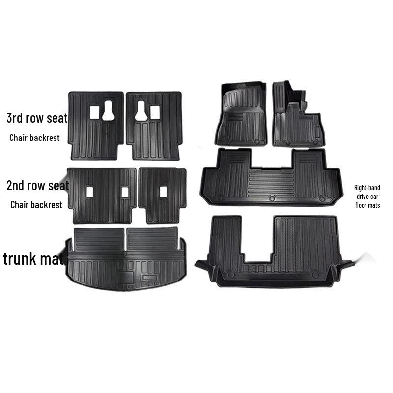 TPE Floor & Trunk Mats for BYD Sealion 8 Right-Hand Drive