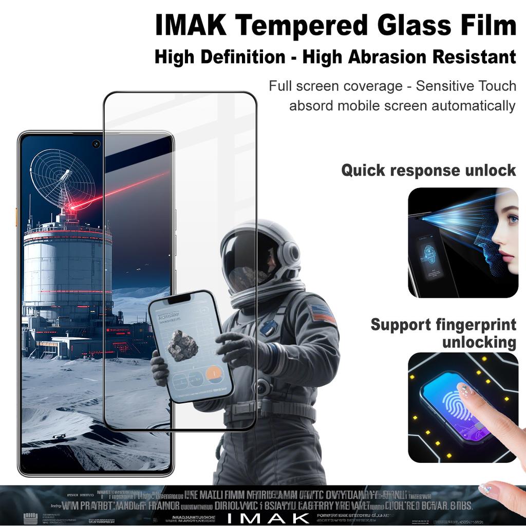 For Tecno Camon 40 4G Glass IMAK Full Coverage Tempered Glass Film Pro+ Series 169mm
