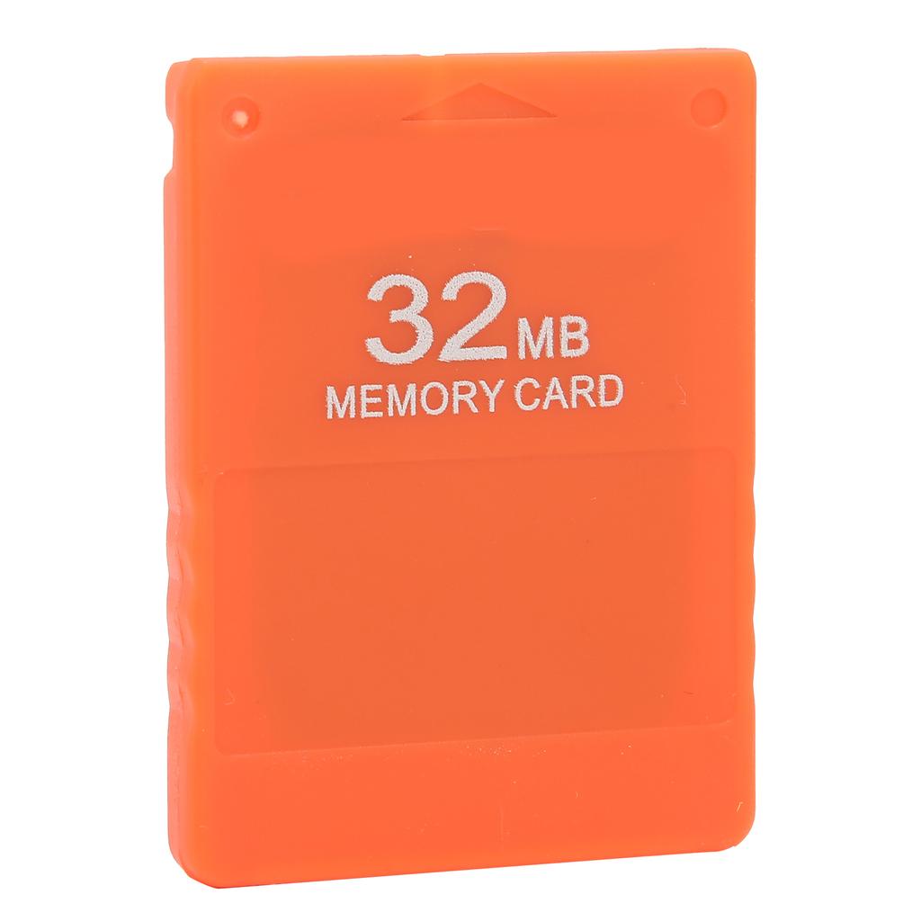 Paměťová karta 32MB Vysokorychlostní Efektivní Přenosná Herní Paměťová Karta pro PlayStation 2Oranžová