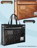 A3 Art Tote: Large Capacity Transparent Sketchbook Bag with 8K Drawing Space, Customizable Text/Logo Option