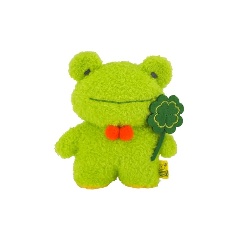 Sunlemon Fluffy Watton Frog GR S 13 x 5 x 15 cm Plush Toy Animal Frog P-9502