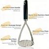 Heavy Duty Potato Masher PP Grip Food Grade Stainless Steel Potato Press Ricer