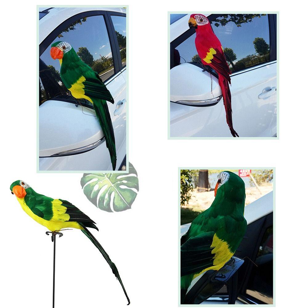 Multicolor Artificial Bird Model Foam Garden Decorative Bird Simulation Parrot  Garden Ornament