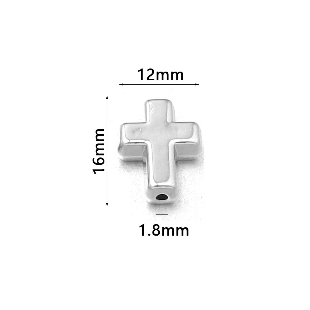 50pcs 12x16mm CCB Cross Beads Plastic Loose Spacer Beads For Jewelry Making DIY Handmade Bracelets Necklace Accessories Findings