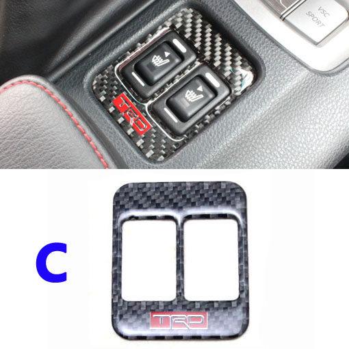 For Subaru BRZ Central Control Carbon Fiber Door Panel Steering Wheel Trim Interior Decor Accessories yu0