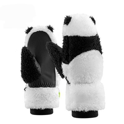 Panda Skihandschuhe für Kinder und Erwachsene, Größe S, schwarz und weiß