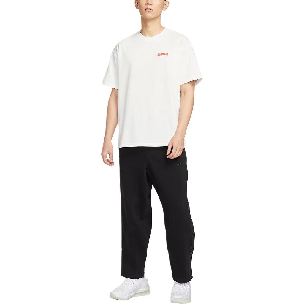 Nike T Shirts Men's Ecru Crew Neck Moderate Straight Fit HJ3413-133