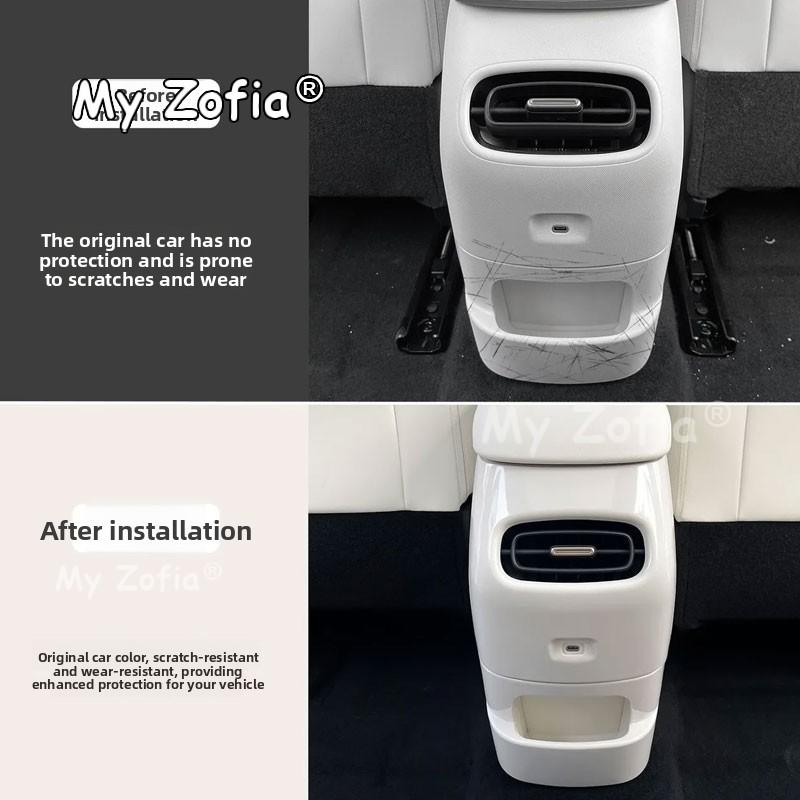 Car Rear Armrest Anti-Kick Protector Cover Rear Center Console Armrest Anti-Scratch Pad Accessories For GWM Ora 5 2025 2026 2027