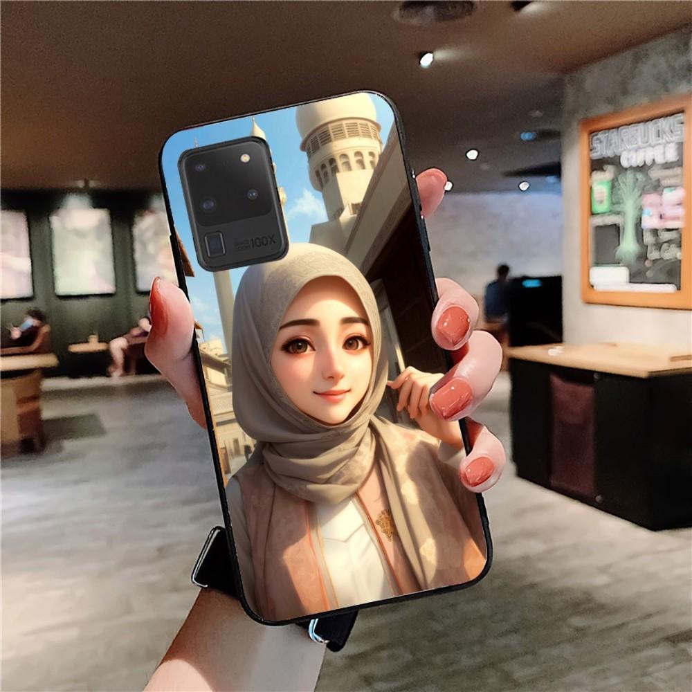 

Muslim Arabic Hijab Girl Phone Case For Samsung S 9 10 20 21 22 23 30 23plus lite Ultra FE S10lite Fundas Samsung S20 ULTRA 5G