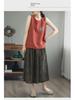 Women's Loose Summer Cotton & Linen Camisole: Versatile Retro Sleeveless Top