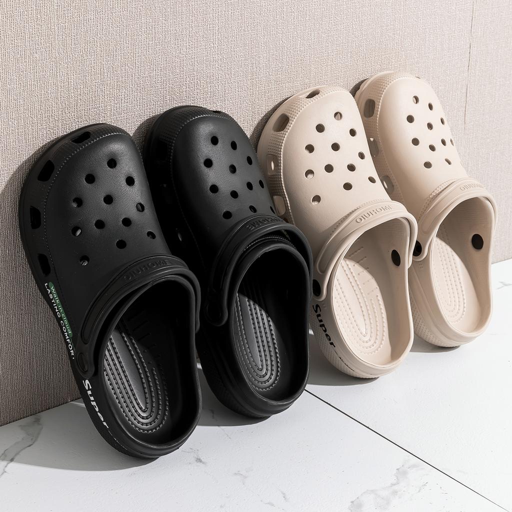 Platform Women Clogs Shoes Beach Garden Thick Bottom Sandals Fashion Comfortable Non-Slip Slippers Indoor Outdoor Men Hole Shoes
