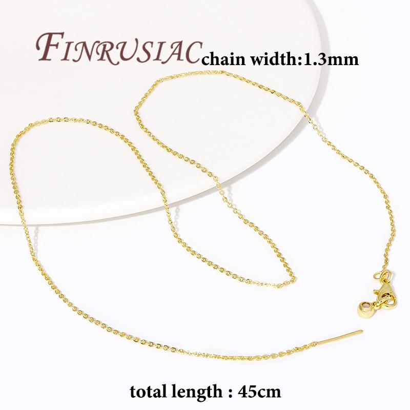 5 Pieces/Lot Adjustable Chains 18K Gold Plated Necklace Chains For Jewelry Making Findings,Pendants Chain with Lobster Clasps