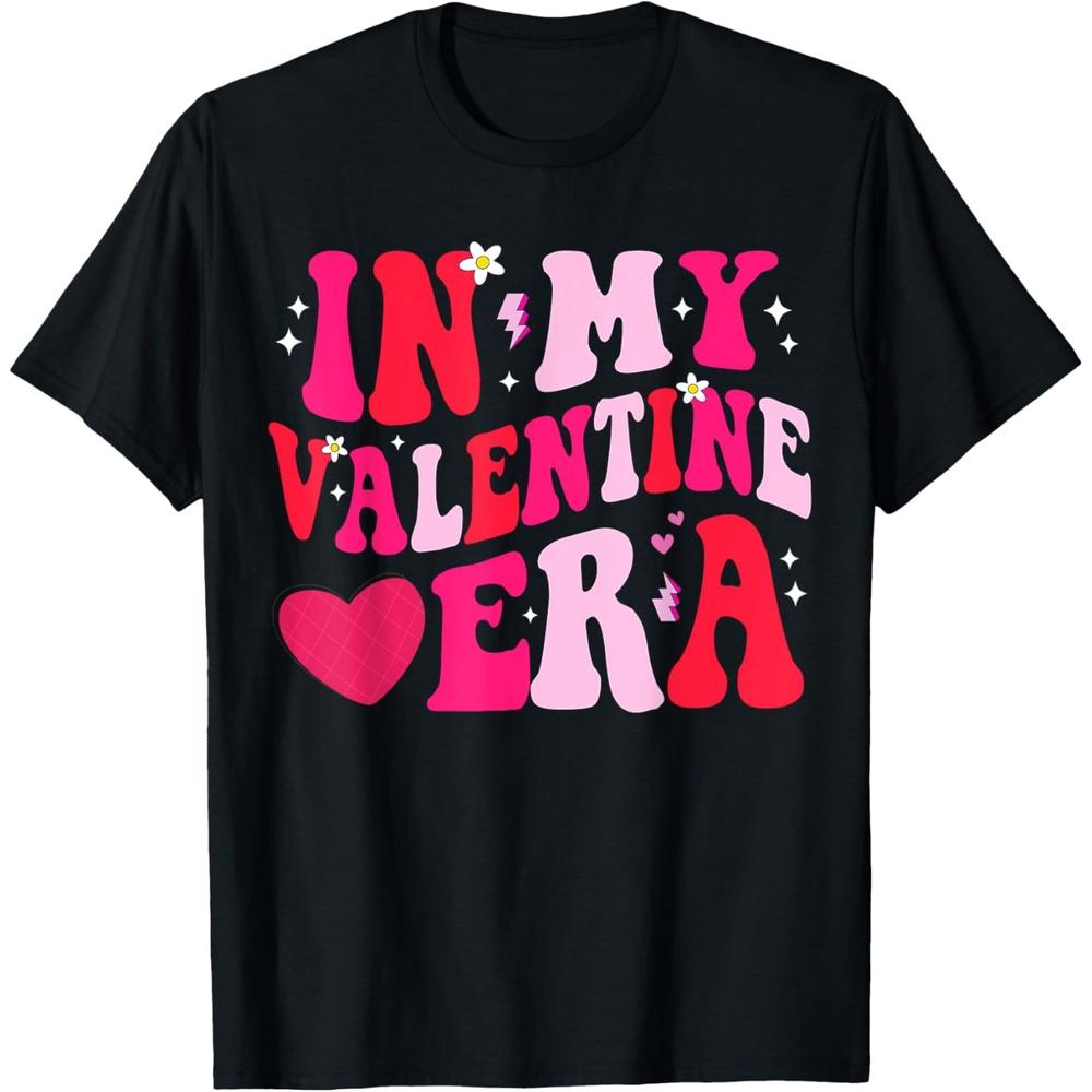 In My Valentine Era Cute Valentine s Day Girls Boys Girls Cotton Men T Shirt XL чёрный