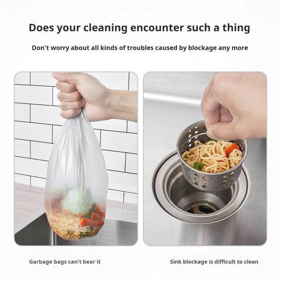 Sink Mount Kitchen Drainier Suction Cup Basket Large Capacity Simple Installation Kitchen Sink Cutlery Drainer Utensil Strainer