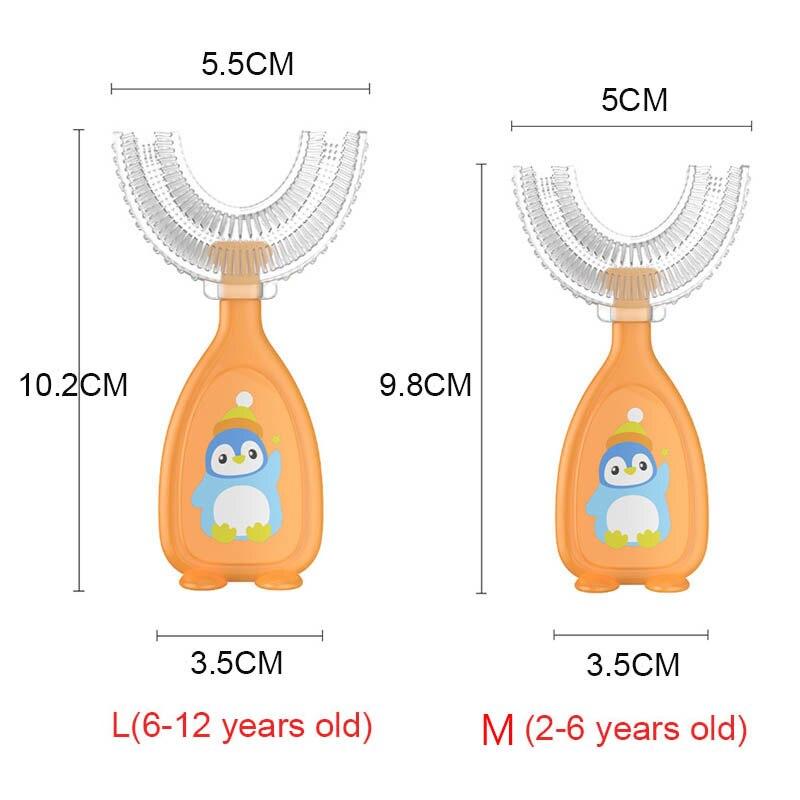 Baby Toothbrush Children's Teeth Oral Care Cleaning Brush Soft Silicone Teethers Baby Toothbrush New Born Baby Items 2-12Y