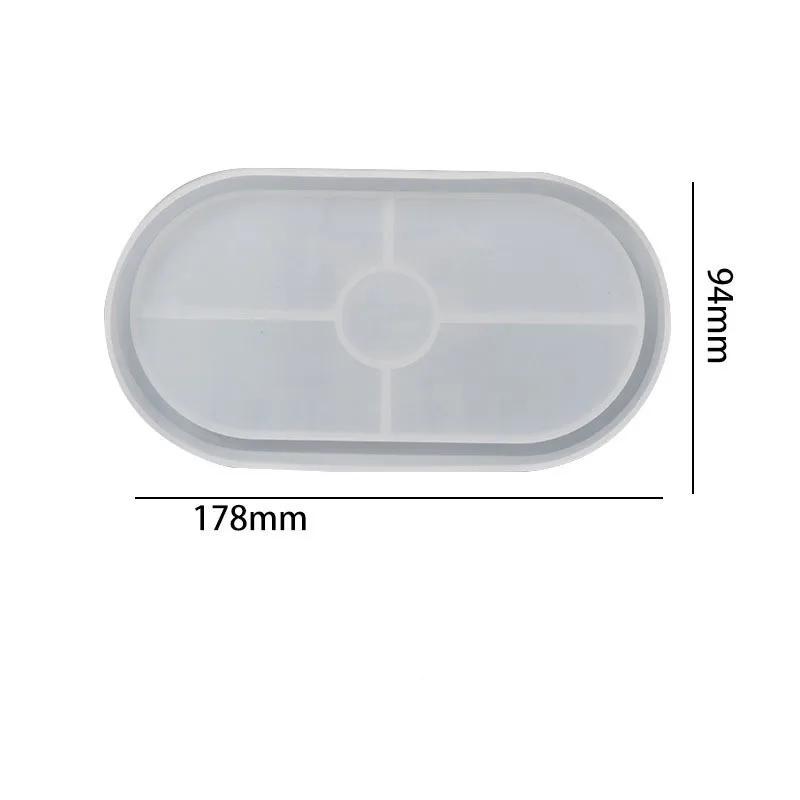 Ovalförmige Silikonharzform - Benutzerfreundliches, langlebiges DIY-Bastelwerkzeug für Schmuck & Heimdeko, perfekt für Anfänger & Profis