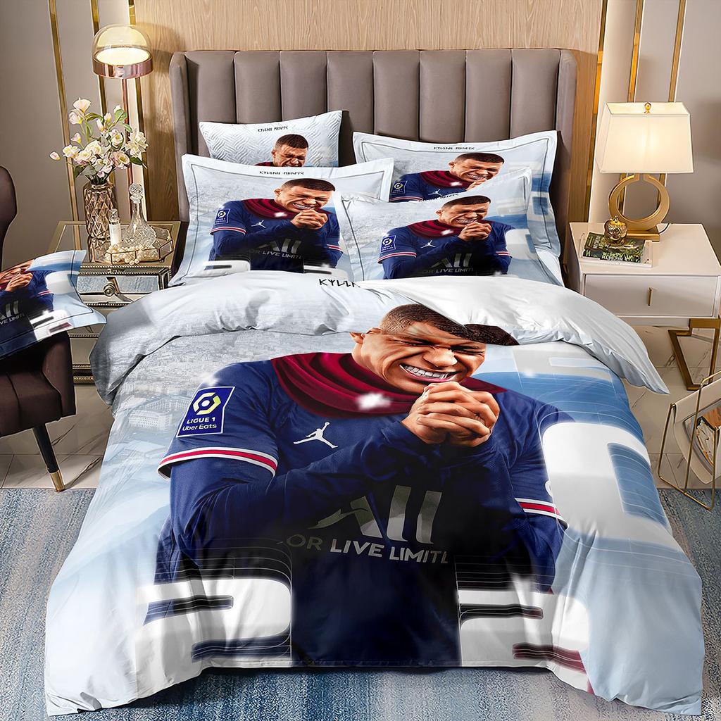 3D Dreiteilige Bettwäsche 3D Digitaldruck Weltmeisterschaft