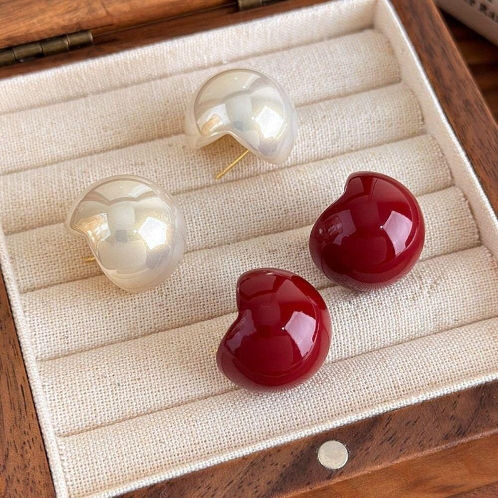 Vielseitige Imitationsperlen-Ohrstecker Minimalistisches Design Ohrstecker Schmuck für den täglichen Gebrauch