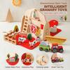 Wooden Barn Farm Balancing Blocks Toy - Montessori Animals Stacking Game, Early Learning Educational Building Set, Creative Birthday Gift for Toddlers