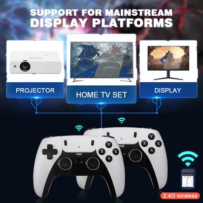 P5 Gd10 4k Game Stick Retro Video Game Console 2.4g Double Wireless Controller 40000+ Retro Games 64g 128g Handheld Game Player
