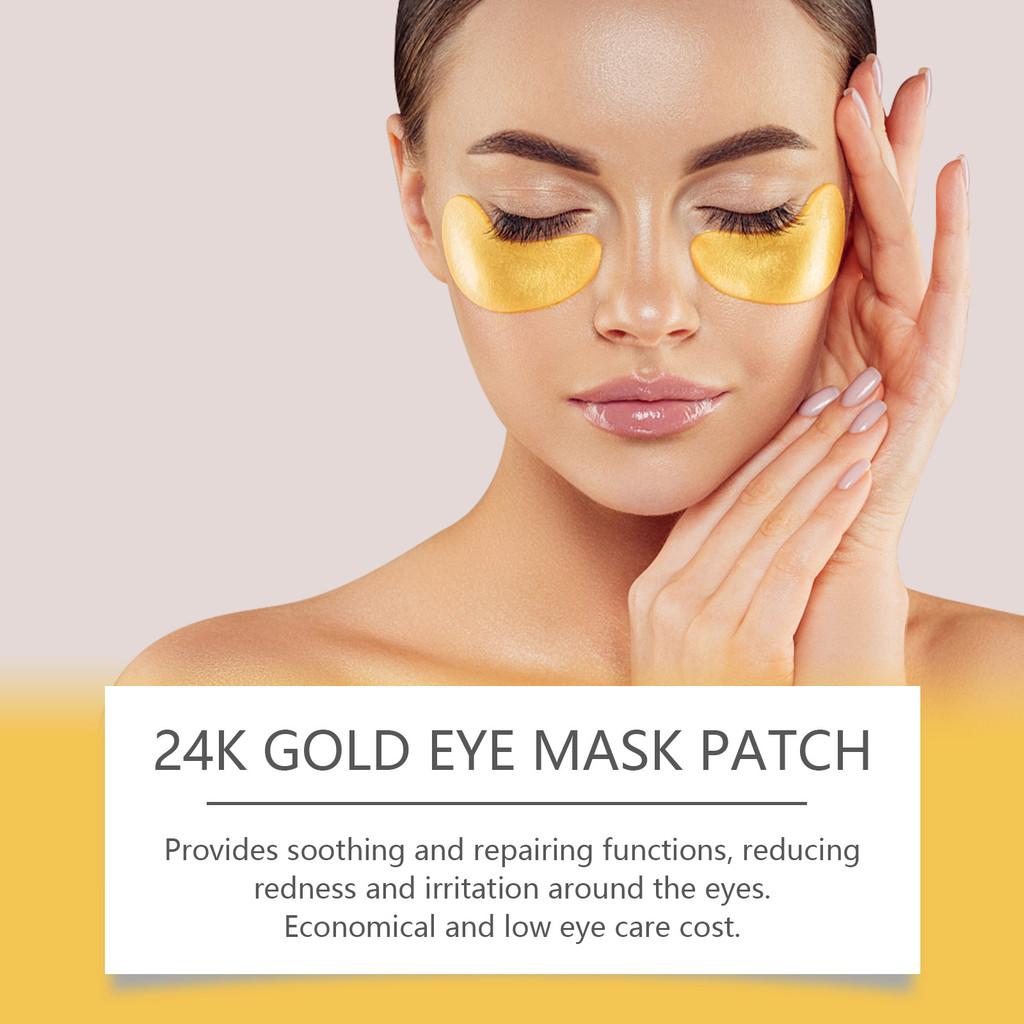 Premium West Month 24k Gold Eye Mask Patches For Nourishing Hydration And Firming Fine Lines