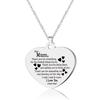 European and American Fashion Thanksgiving Gift Pendant Love Shape Couple Necklace Keychain
