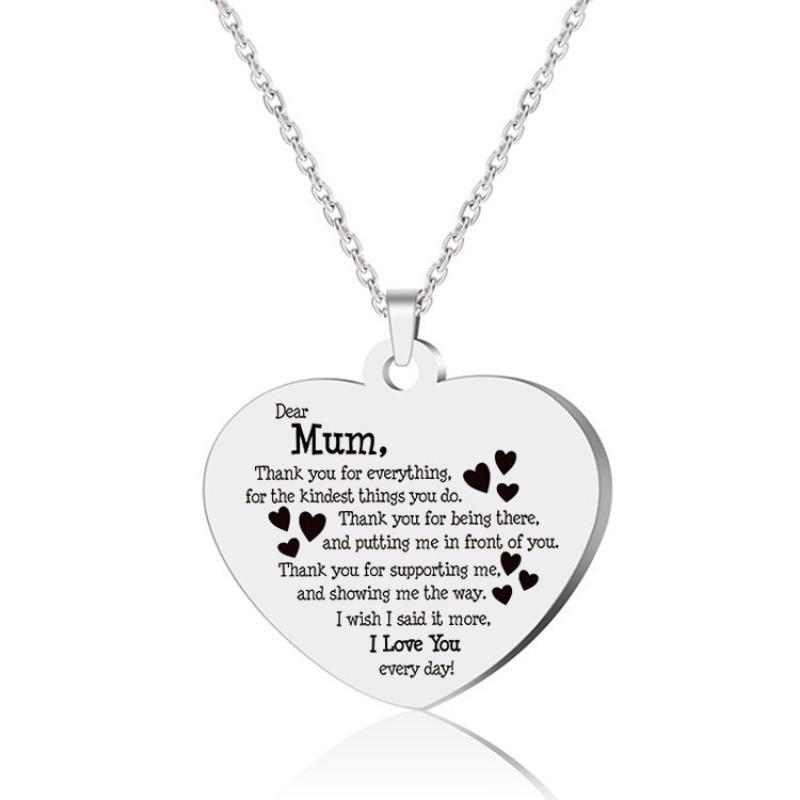European and American Fashion Thanksgiving Gift Pendant Love Shape Couple Necklace Keychain