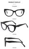 Korean Retro Cat Eye Blue Light Blocking Glasses, Small Frame, Myopia Compatible, Fashionable Clear Lens for Women