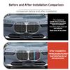 3Pcs ABS material For BMW 7 Series G70 2025-2025 M Grill Clip Car Racing Front Grille Trim Strips  Car Interior Accessories