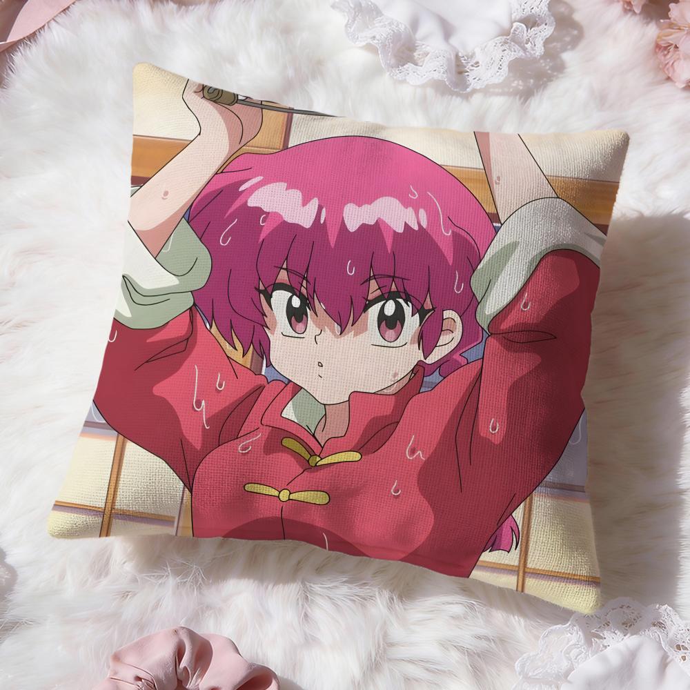 cute anime Ranma Cushion Cover Premium Comfort Reversible Pillow Cove -Two in One Design for Any Room & Car Interior