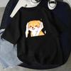 Funny Unisex Tshirts Kawaii Cute Shiba Inu Dog Printed Short Sleeve Tshirt Harajuku Summer Loose Streetwear Female Clothes Tops