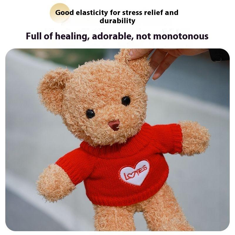 Bärenpuppe Hochwertiges Valentinstagsgeschenk für Freundin Freund Mädchen Geburtstagsgeschenk Puppe