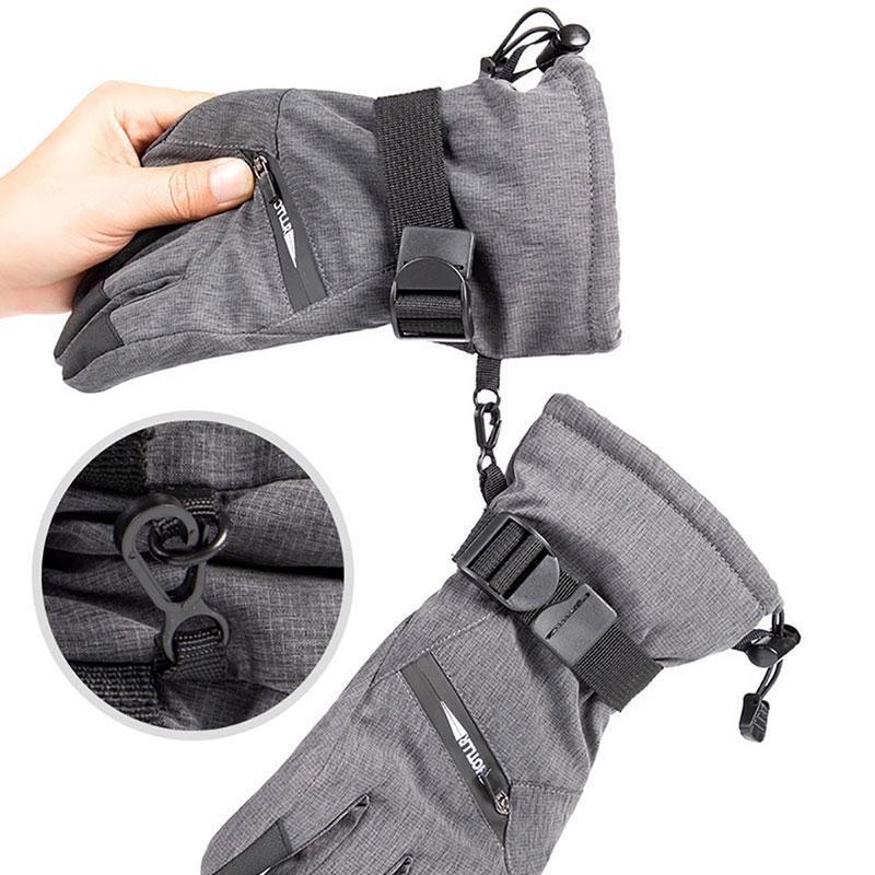 Unisex Windproof Warm Winter Ski Gloves Waterproof Touch-Screen Fleece Non-slip Snowboard Snowmobile Outdoor Hiking Gloves