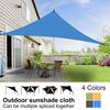 Outdoor Sun Shade Sail with Carabiner UV Blocking Triangle Canopy Permeable Breathable Heavy Duty Deck Backyard Patio Shade Cover