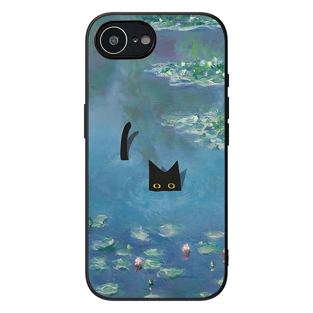 for Motorola Moto Edge 70 60 Fusion NEO Pro G Stylus G56 G96 G52 G04 G05 20 Phone Case Claude Monet Impressionism Waterlily Cat