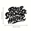 Faster Stronger Harder Metal Wall Art Inspirational Quote for Office Motivational Wall Decor Perfect Gift for Motivation