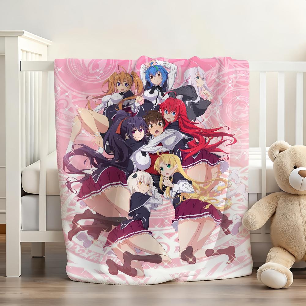 Anime High School DXD Deku Měkká a šetrná k pokožce Pro Pohovku Postel Dřímání Přehoz Přikrývka na Všechny Roční období