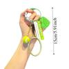 PVC Badminton Keychain Leather Heart Women Bag Charm Trendy Funny Tennis Ornament  Car Key