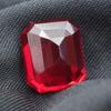 Natural Red Ruby Loose Gemstone Emerald Shape 18.35 Ct for Jewelry Making and Gem Collections