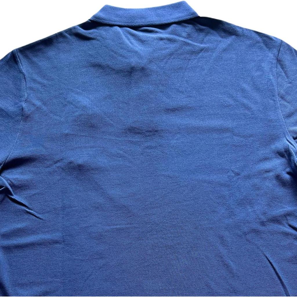 Polo Ralph Lauren Solid Color Big Pony Logo Embroidered Short Sleeve Polo Shirt Men tops Royal-Blue 710697457-066