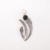 Natürlicher Schwarzer Onyx Edelstein 925 Sterlingsilber Schmuck Handgefertigt Hochzeit Anhänger PP-36-18
