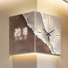 Modern Elegant Wall Clocks Led Design Wall Clocks Luxury Living Room Decoration Clock Creative Light Clock Digital with Hands