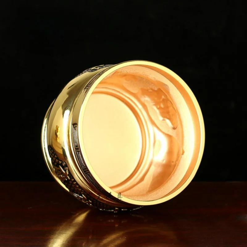 Metall Räuchergefäß Buddha Werkzeug Rückfluss Duft Räuchergefäß Buddhistische Halle beten Kirche Teelichthalter der Gott des Reichtums