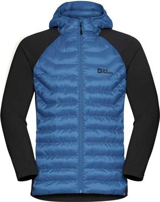 Bunda Jack Wolfskin Routeburn Pro Hybrid Pánská přechodová bunda modrá aurora blue